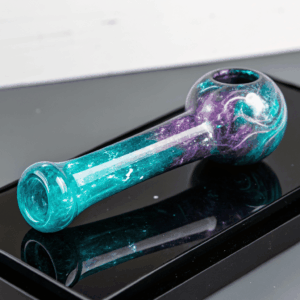 Aurora Hand‑Blown Neon Glass Water Pipe – Limited Edition